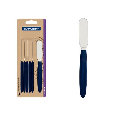 Conjunto Espátulas Manteiga Tramontina Ipanema 6 Peças Azul