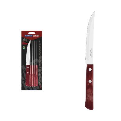 Conjunto 6 Facas Churrasco Tramontina Polywood 5 Polegadas