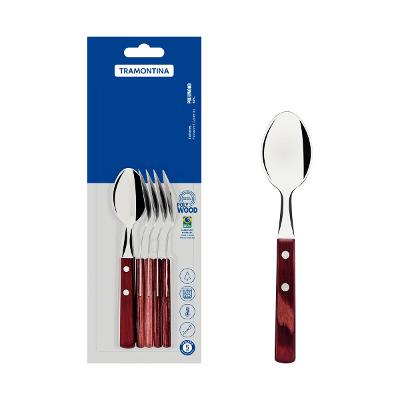 Conjunto 6 Colheres Para Chá Tramontina Polywood Vermelho