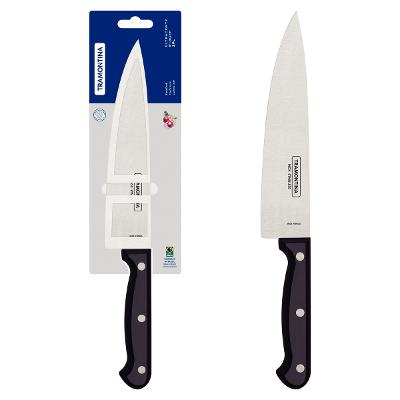 Faca Chef Tramontina Ultracorte 20 cm Aço Inox Antimicrobiana