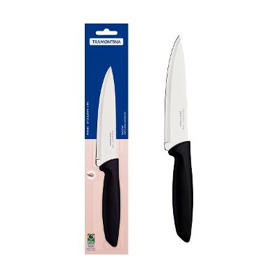 Faca Chef Tramontina Plenus 6 Polegadas Aço Inox Preto