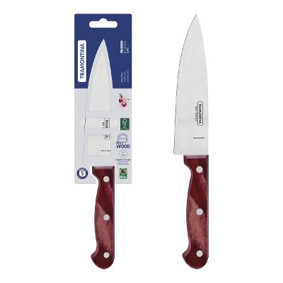 Faca Chef Tramontina Polywood 6 Polegadas Aço Inox AISI 420