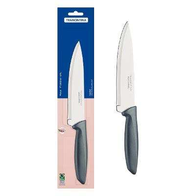 Faca Chef Tramontina Plenus 7 Polegadas Aço Inox Cinza
