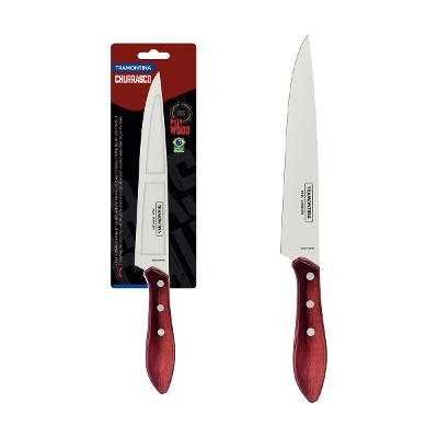Faca Para Carne Tramontina Polywood 8 Polegadas Aço Inox