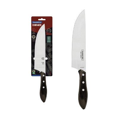 Faca Para Carne Tramontina Polywood 8 Polegadas Aço Inox
