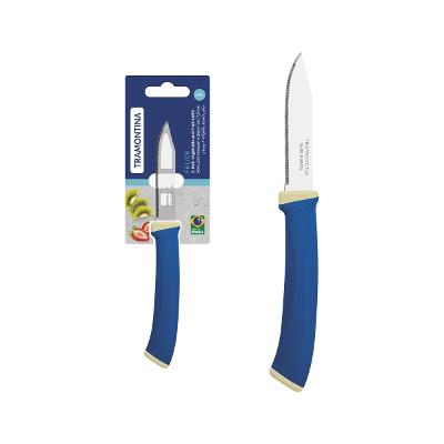 Faca Legumes E Frutas Tramontina Felice 3 Polegadas Azul