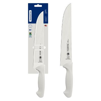 Faca De Cozinha Tramontina Premium 25 Cm Aço Inox Branco