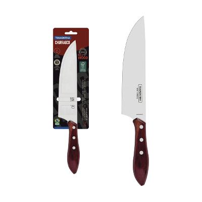 Faca Para Carne Tramontina Polywood 8 Polegadas Vermelho