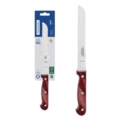 Faca Para Pão Tramontina Polywood 7 Polegadas Aço Inox