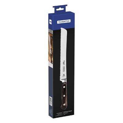 Faca Para Pão Tramontina Century Wood 8 Polegadas Aço Inox