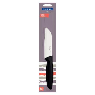 Faca Santoku Tramontina Plenus 5 Polegadas Aço Inox Preto