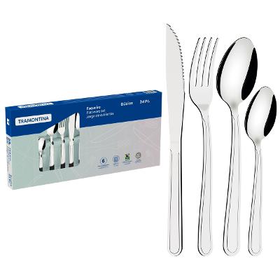 Faqueiro Tramontina Buzios 24 Pecas Em Aco Inox