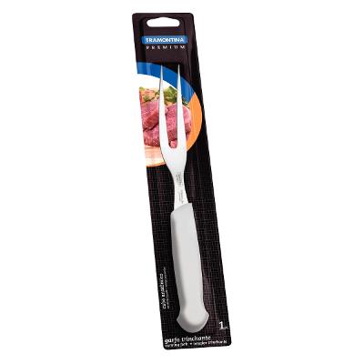 Garfo Trinchante Tramontina Premium Aço Inox Cabo Branco