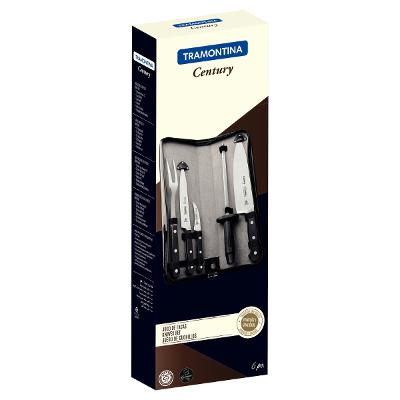 Jogo De Facas Tramontina Century 6 Peças Aço Inox Estojo