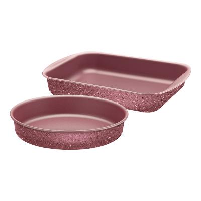 Jogo De Assadeiras 02 Peças Tramontina Brasil Rosa