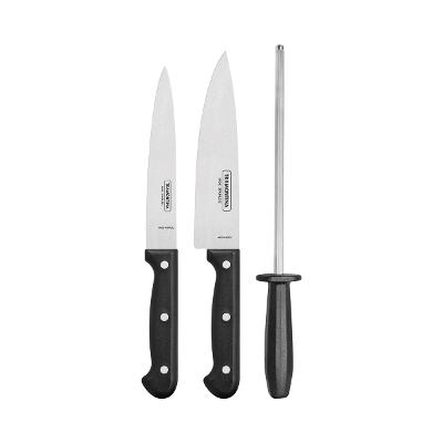 Jogo De Facas Tramontina Ultracorte 3 Pçs Aço Inox