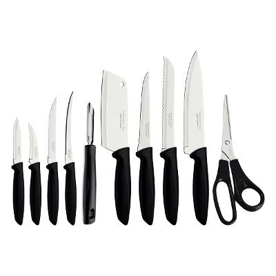 Jogo De Facas Tramontina Plenus 10 Peças Inox Preto