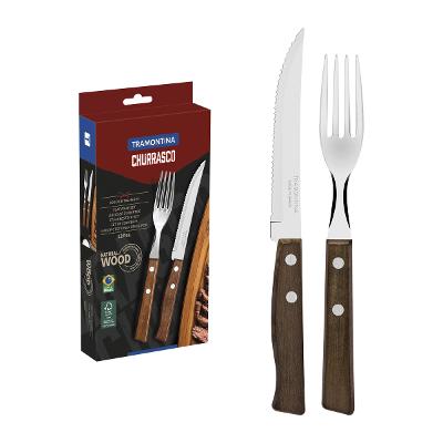 Jogo De Talheres Churrasco Tramontina 12 Peças Inox