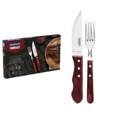 Jogo De Talheres Para Churrasco Jumbo Tramontina 12 Peças