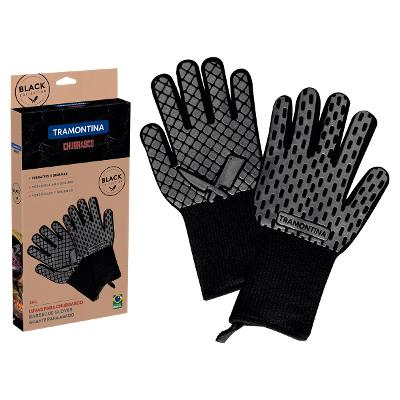 Luva Térmica Tramontina Churrasco Black 02 Peças Aramida