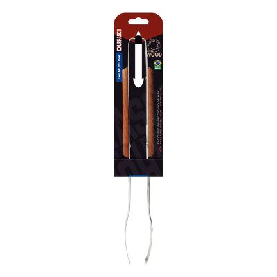 Pegador Para Carne Tramontina 37 Cm Aço Inox Cabo Madeira