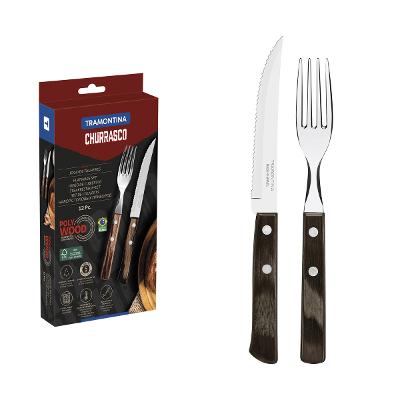 Talheres Para Churrasco Tramontina 12 Peças Polywood