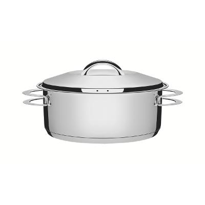 Caçarola Rasa Tramontina Solar 24 Cm 4,7 L Aço Inox