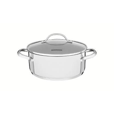Caçarola Rasa Tramontina Una Aço Inox 20 cm 2,9 L