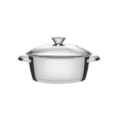 Caçarola Rasa Tramontina Allegra 4,2 L 24 Cm Aço Inox