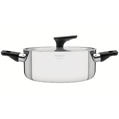 Caçarola Rasa Tramontina Grano Baquelite 24 Cm 4,7 L Inox