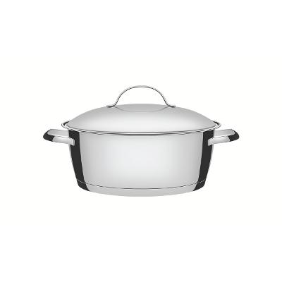 Caçarola Tramontina Allegra Aço Inox 24 cm 4,2 L Indução