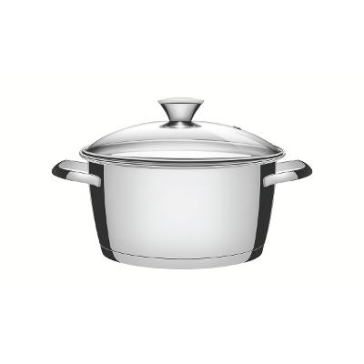 Caçarola Tramontina Allegra Aço Inox 24 cm 5,7 L Indução