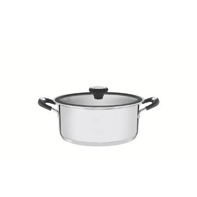 Caçarola Rasa Tramontina Solar Aço Inox 20 cm 2,9 L