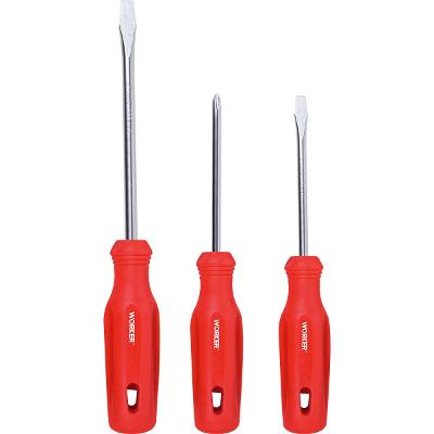 Jogo Chave Fenda Phillips 3 Pçs Worker Aço Inox Profissional