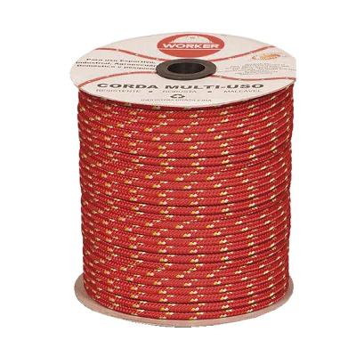 Corda Pet Trançada 8mm 228 Metros Vermelha Collins 205559