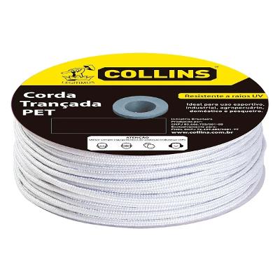 Corda Pet Trançada 4mm 220m Collins Poliéster 201 Kgf