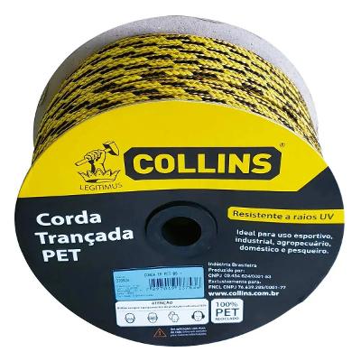 Corda Trançada 8mm 157m Poliéster Collins 545kgf Uv