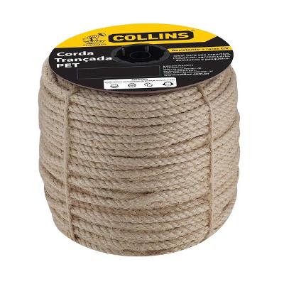 Corda Sisal 10mm 140m Torcida Fibra Natural Collins 25127