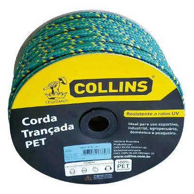 Corda Pet Trançada 10mm 113m 714 Kgf Poliéster Collins