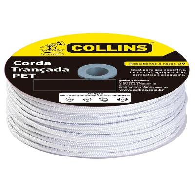 Corda Pet Trançada Polipropileno 6mm 150m Carretel Collins