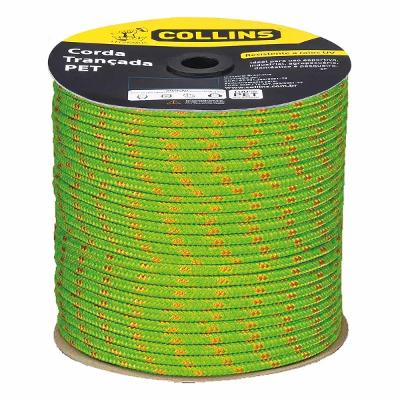 Corda Pet Trançada 8mm 228m 650kgf Verde Collins 205540