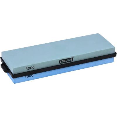 Pedra De Afiar 1000/3000 Cerâmica Collins Com Suporte