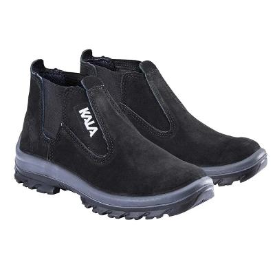 Botina Agro Kala N41 Nobuck Preto Solado PU Bidensidade