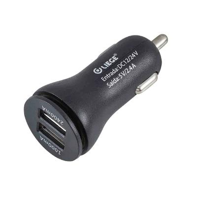 Carregador Usb Veicular 12 24V Liege