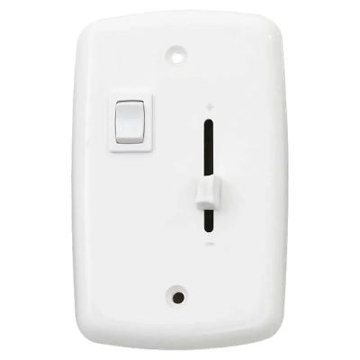 Chave Deslizante 1T Com Luz Bivolt Branca Liege