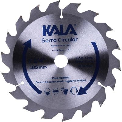 Disco Serra Circular 7.1/4 18 Dentes 7200 Rpm Kala Madeira