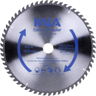 Disco Serra Circular 235Mm 9.1/4 Polegadas 60 Dentes Kala