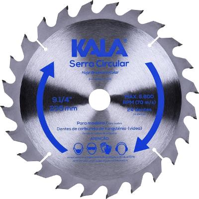 Disco Serra Circular 235mm 9.1/4 Polegadas 24 Dentes Kala