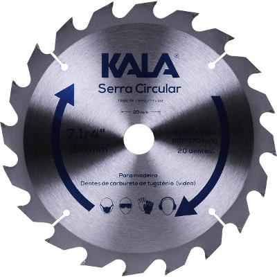 Disco Serra Circular 185mm 20 Dentes Kala