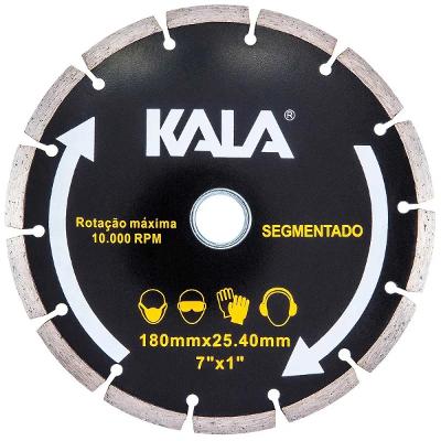 Disco Diamantado Segmentado 180x25,4mm Kala 633917